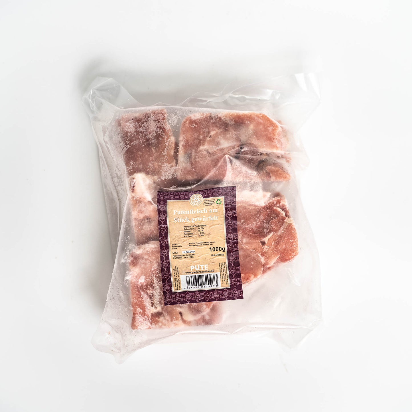 P+P - Putenfleisch am Stück gewürfelt 1kg