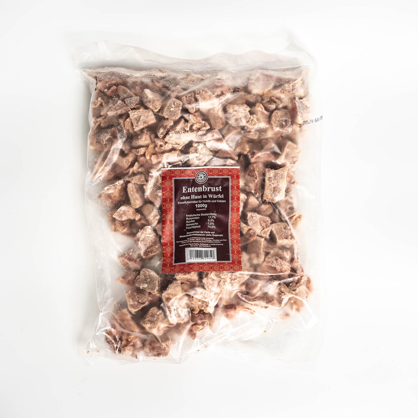 P+P - Entenbrust ohne Haut in Würfel 1kg