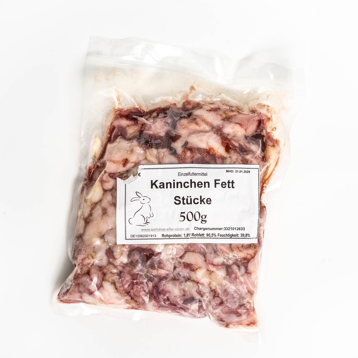 Kaninchenfett Stücke 500g