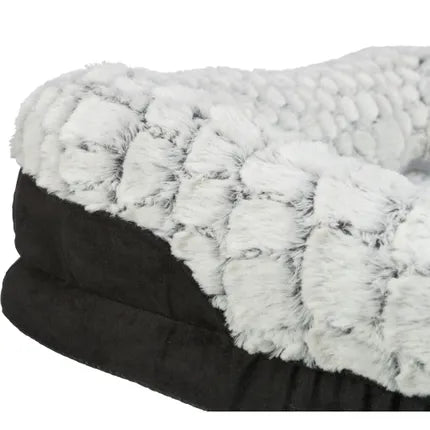 Vital Bett Lino, eckig, schwarz/grau | 110x75 cm