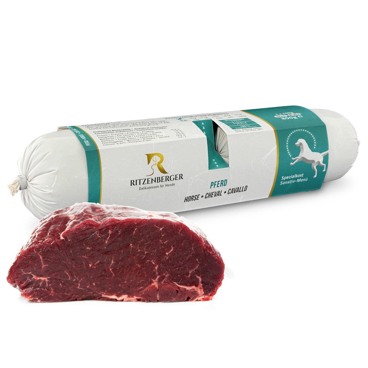 Ritzenberger | Pferd mit Kartoffel / Sensitiv Menü / Duo-Rolls 2 x 400g
