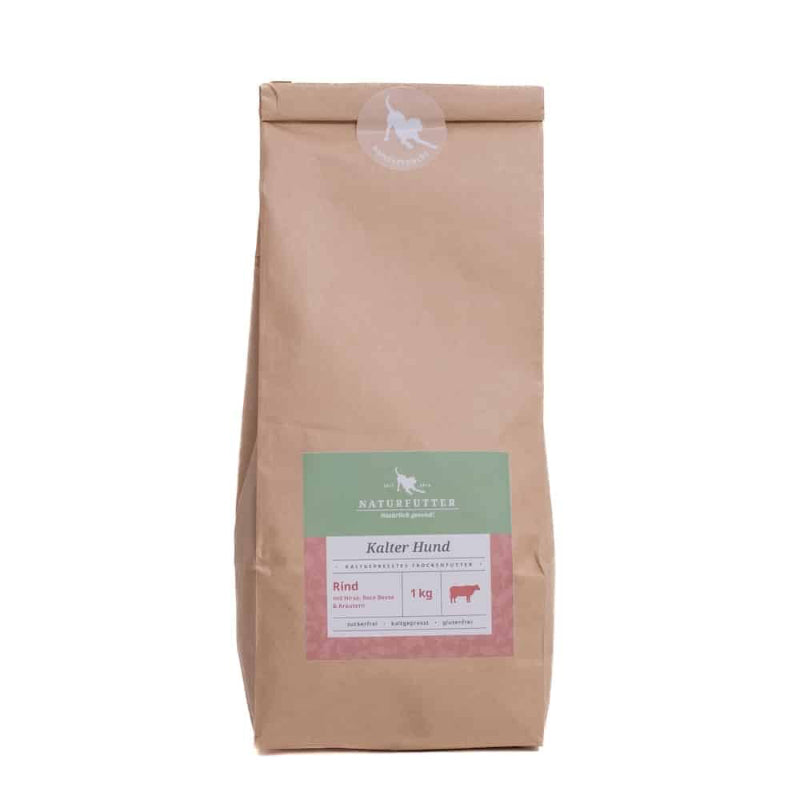 Naturfutter Kalter Hund Rind & Hirse mit Roter Beete - 1 kg