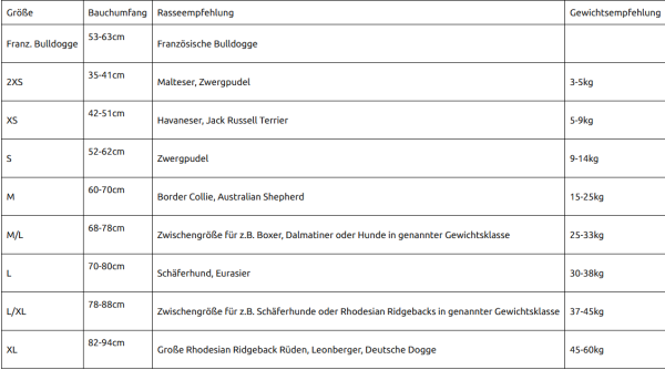 Liradu - Geschirr L - verschiedene Farben