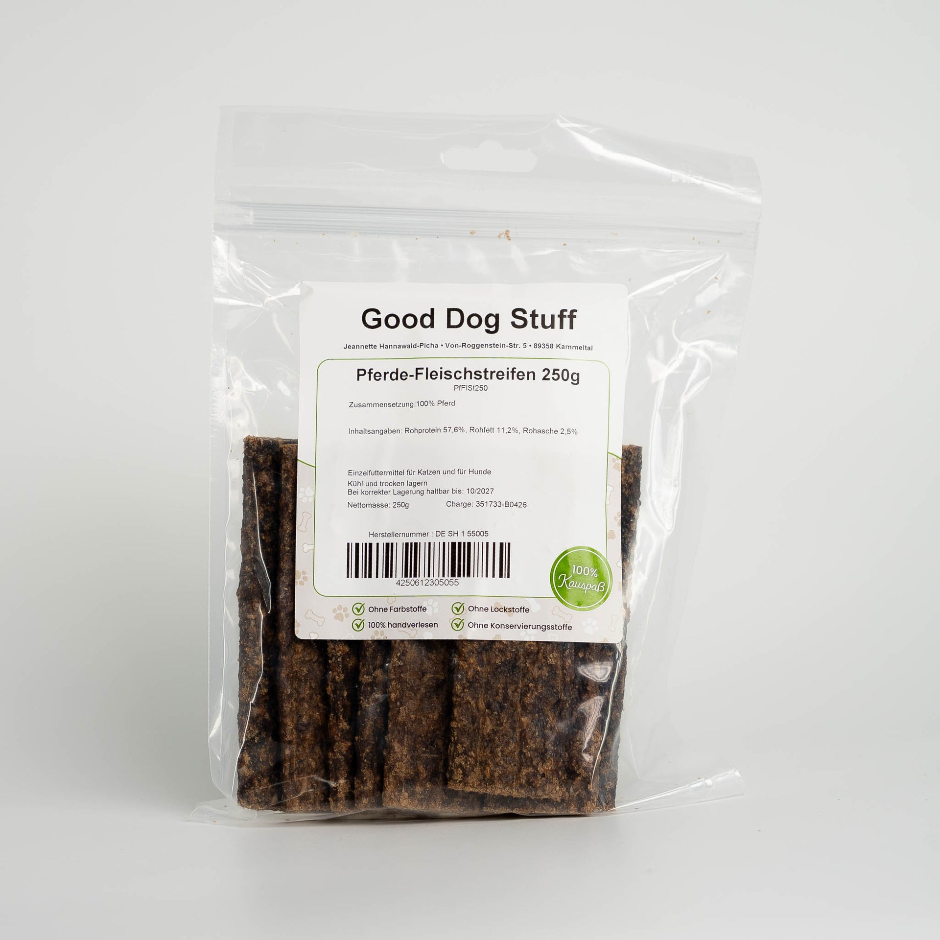 ♥️ Pferde-Fleischstreifen 250g