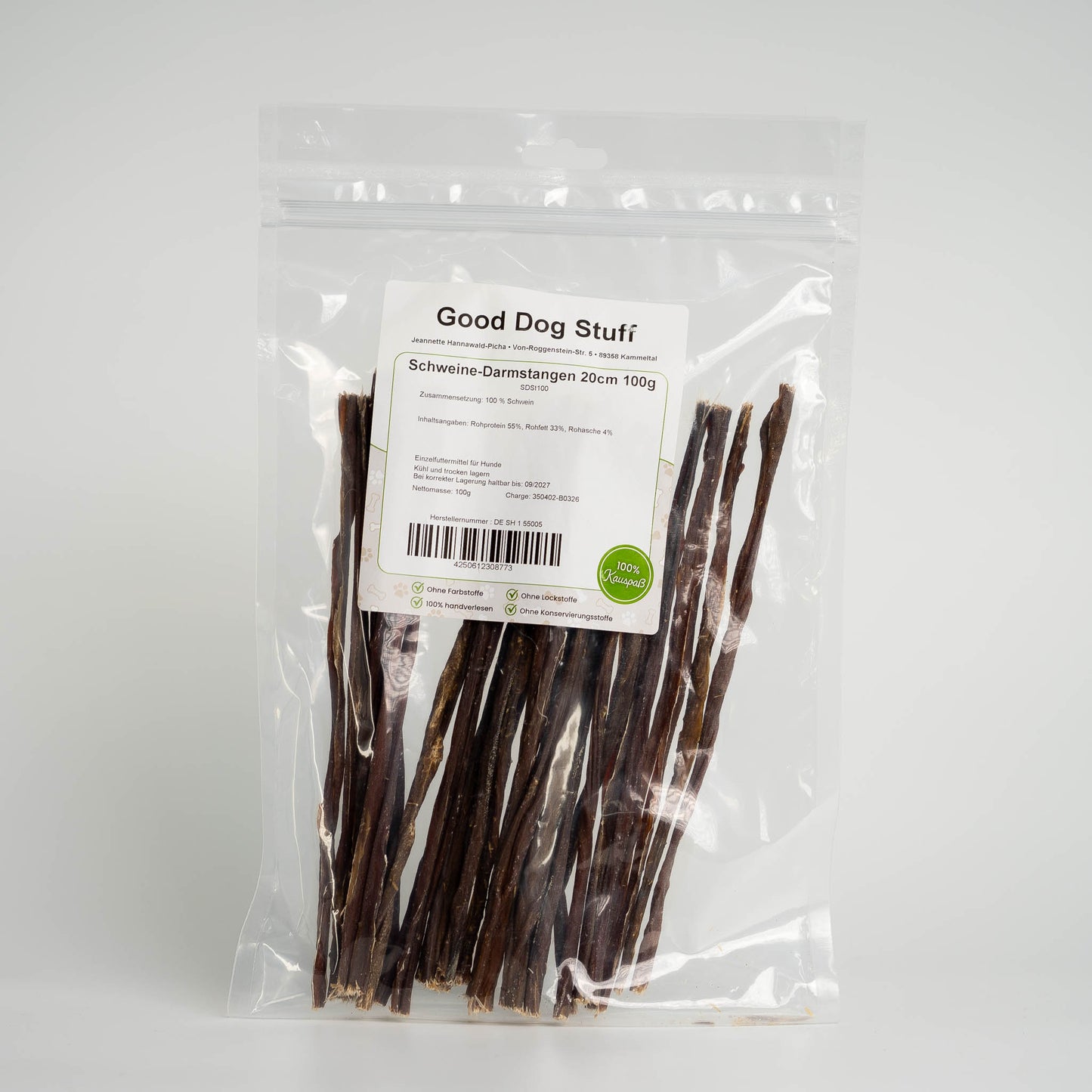 ♥️ Schweine-Darmstangen 20cm | 100g