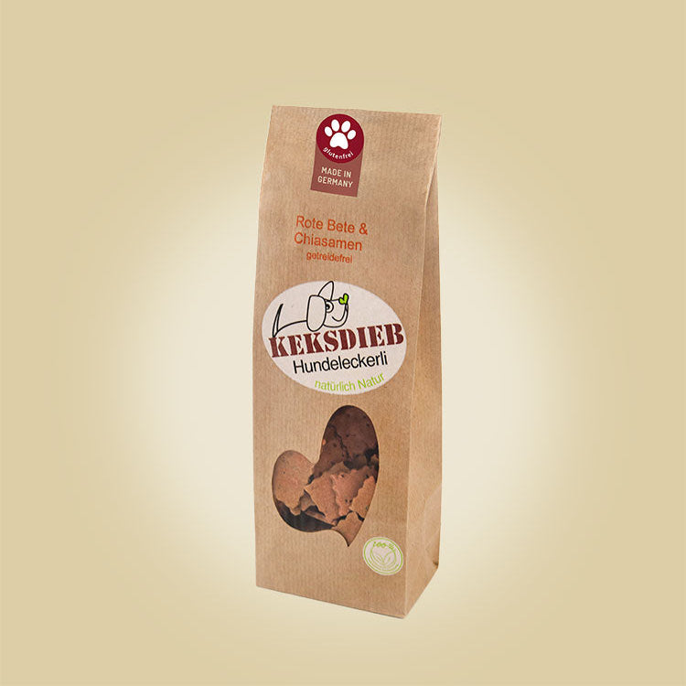 Keksdieb Rote Bete & Chiasamen 100g