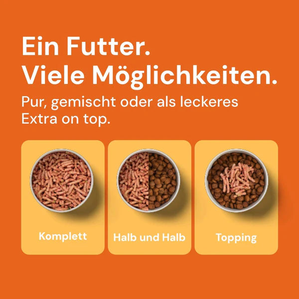 nutriment - Komfort-BARF Menü Huhn, Spinat & Erbsen 1kg