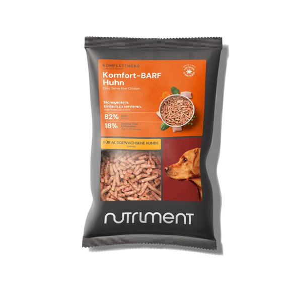 nutriment - Komfort-BARF Menü Huhn, Spinat & Erbsen 1kg