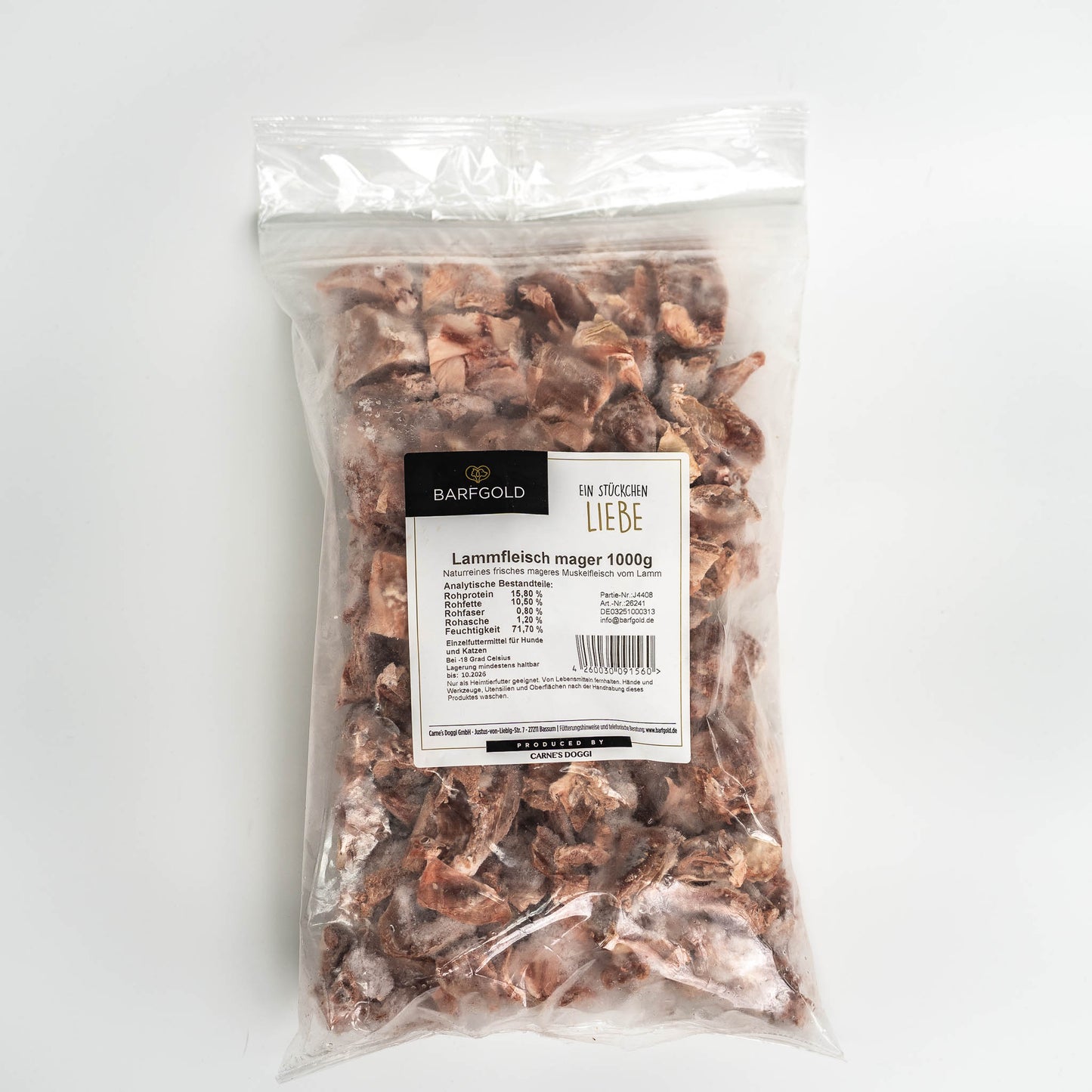 Barfgold - Lammfleisch mager 1kg