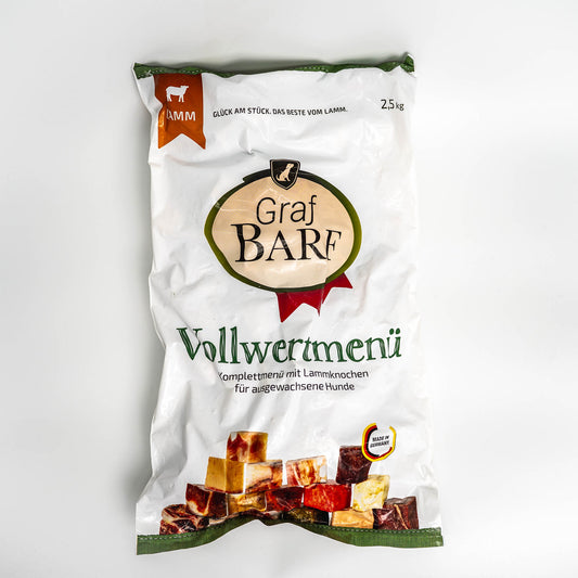 Grafbarf - Vollwertmenü mit Lammknochen 2,5kg