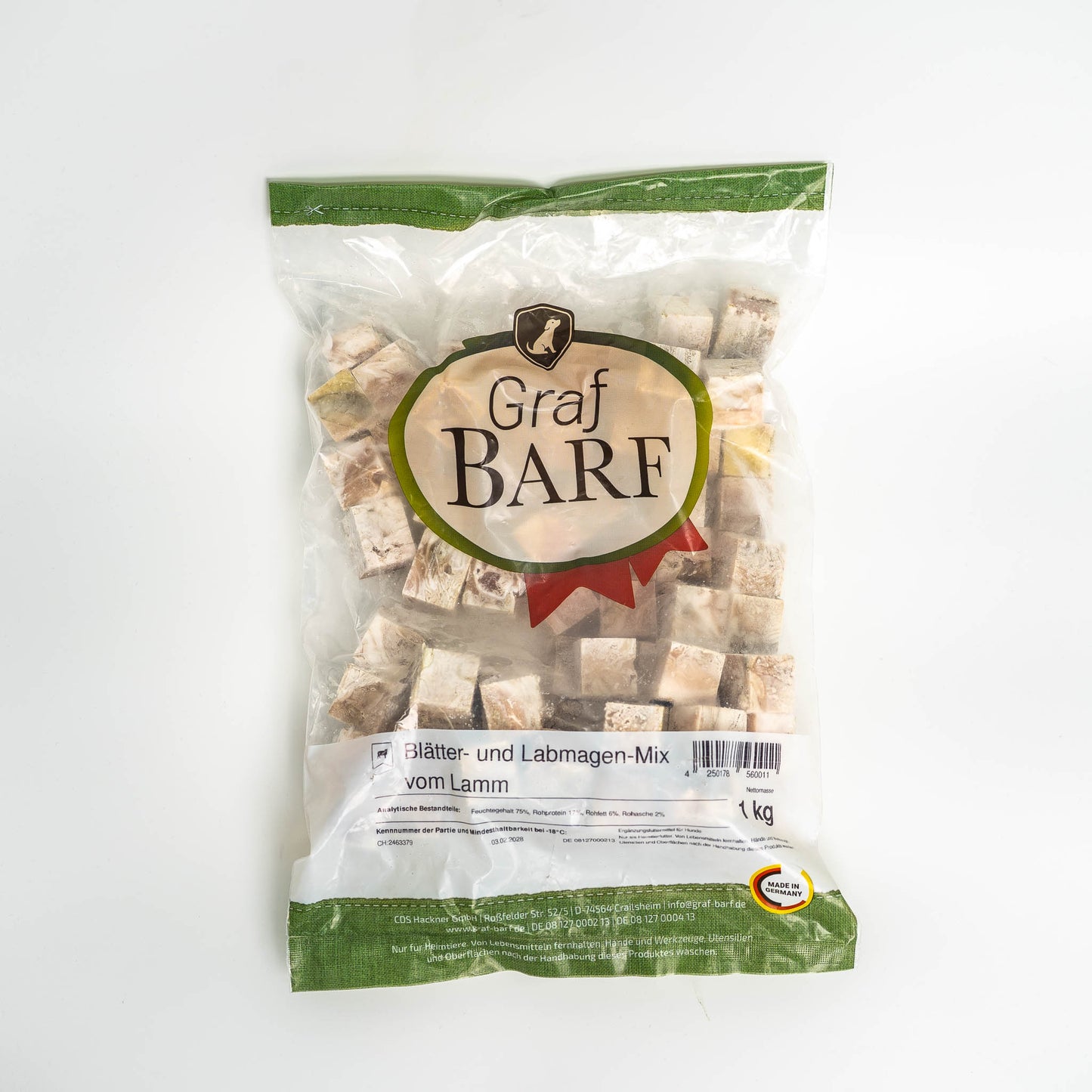 Grafbarf - Blätter- und Labmagen-Mix vom Lamm 1kg