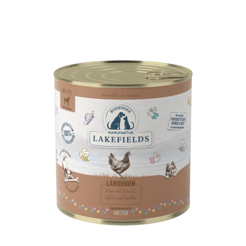 Lakefields | Menü Huhn für Welpen
