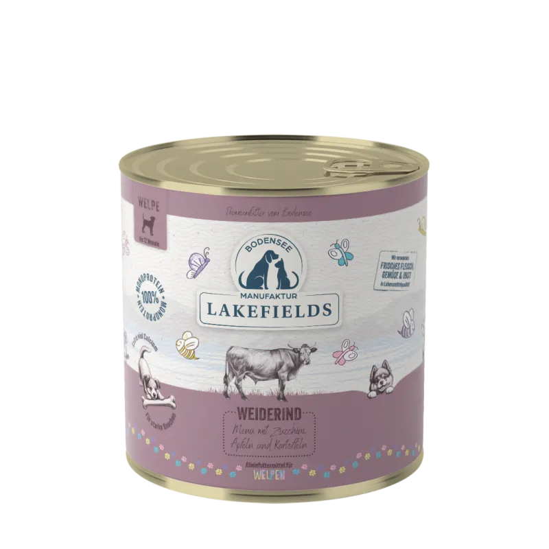 Lakefields | Menü Rind für Welpen