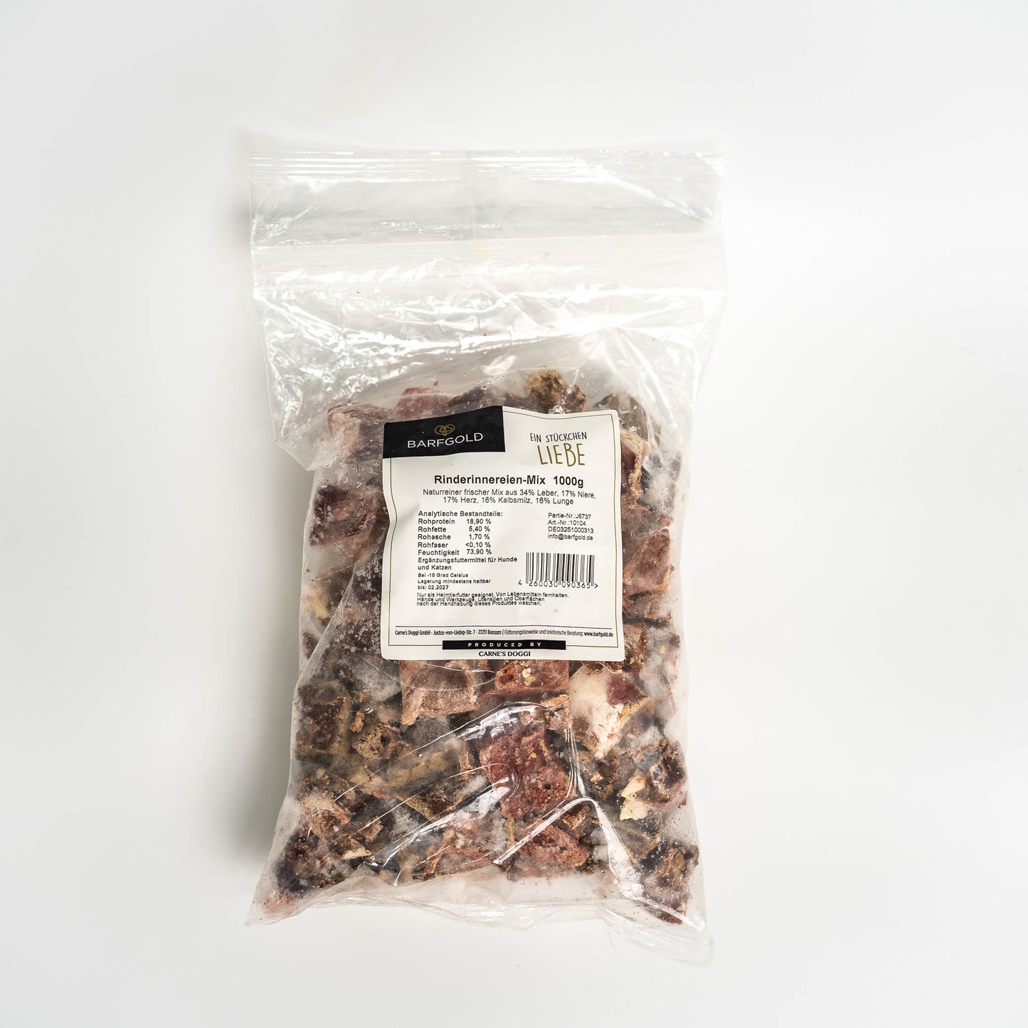 Barfgold - Rinderinnereien-Mix 1kg