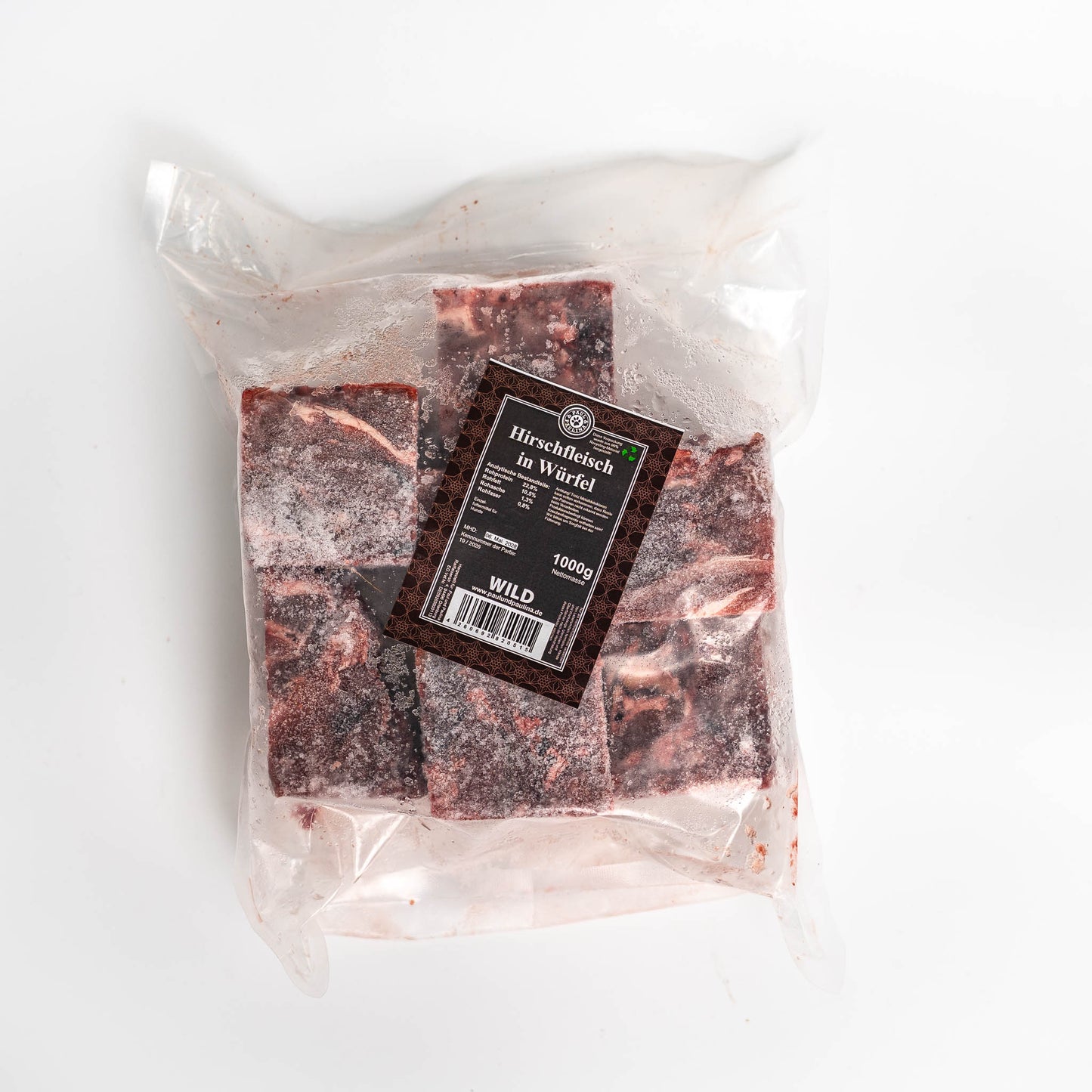 P+P - Hirschfleisch in Würfel 1kg