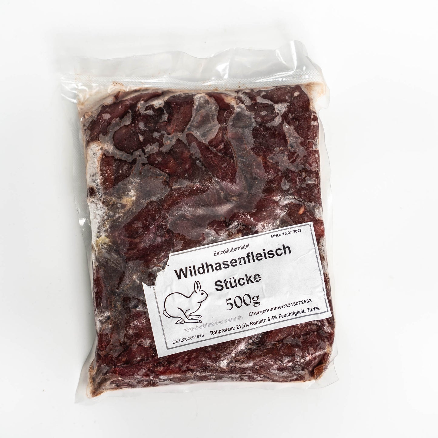 Wildhasenfleisch Stücke 500g