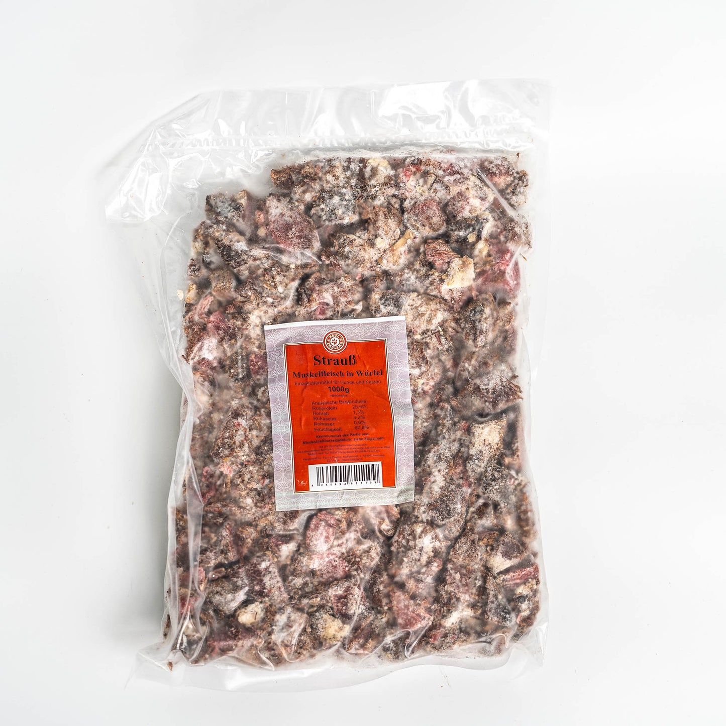 P+P - Strauß Muskelfleisch in Würfel 1kg